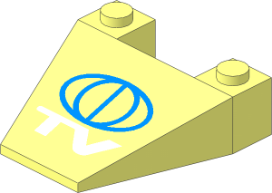 Wedge  4 x  4 with TV Logo Pattern