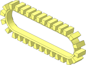 Technic Tread Crawler Wedge Shaped