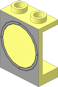 Panel  1 x  2 x  2 with Grey Porthole Pattern