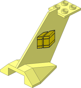 Tail Plane with Yellow Cargo Boxes Pattern