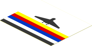 Sticker  2.4 x  3 with Town Airport Logo