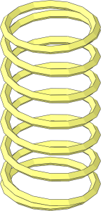 ~Spring for Technic Shock Absorber 11L/9L (1/3 Compressed)