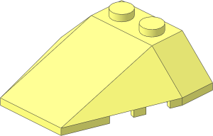 Wedge  4 x  4 Triple with Stud Notches