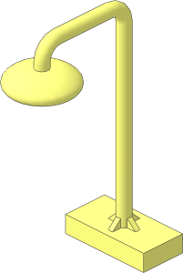 Duplo Shower Head on Stand with  1 x  2 Base