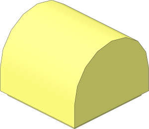Brick  1 x  1 x  0.667 with Curved Top