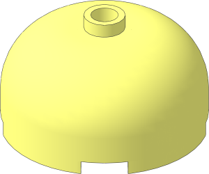 Cylinder  3 x  3 with Dome Top with Open Stud