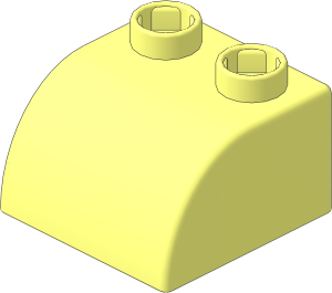 Quatro Slope Brick Curved  2 x  2