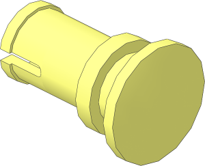 Technic Pin  1/2 with Button