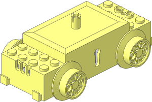 ~Electric Train Motor 12V Slotted with 3-Hole Plugs