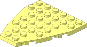 Wing  7 x  6 with Stud Notches