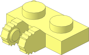 Hinge Plate  1 x  2 Locking 7-Position with Dual Finger on Side