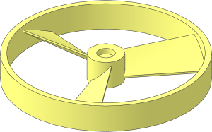Propeller 3 Blade 5D with Outer Ring