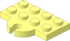 Plate  2 x  4 with Hook Holder