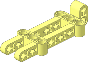 Technic Beam  2 x  8 x  2 Double Liftarm with 2  1 x  3 Beams
