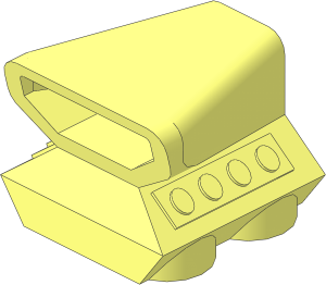 Car Engine  2 x  2 with Air Scoop