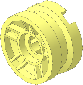 Wheel Rim  6.4 x 11 with  5 Spokes