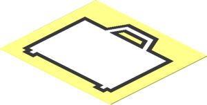 Sticker  1.3 x  1.5 with White Suitcase