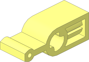 Technic Transmission Changeover Catch with Two-toothed Axlehole