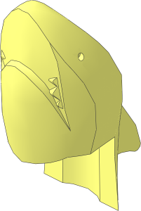 Minifig Headdress Shark