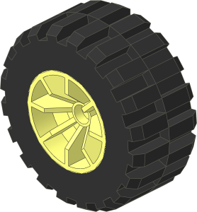 Wheel Centre Large Wide with 8 Spokes with Tyre 30.4 x 14