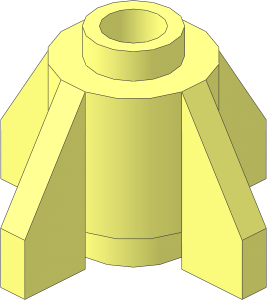 =Brick  1 x  1 Round with Fins